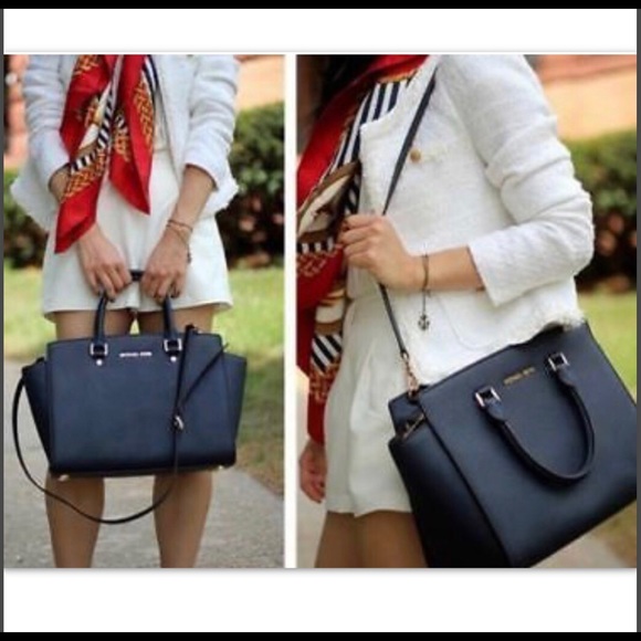 MICHAEL KORS SELMA BROWN LARGE ZIP TOTE - Picture 4 of 8